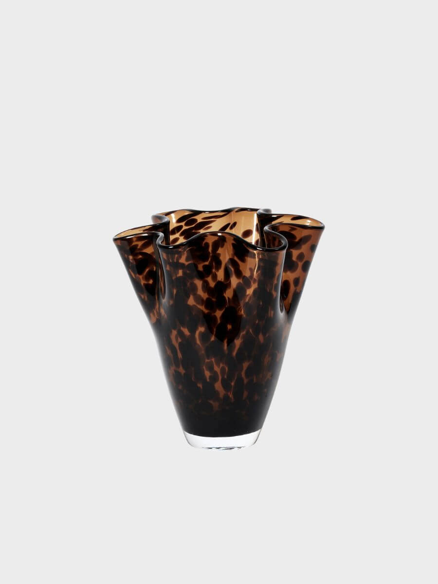 Broste Copenhagen - Liva Vase - Brown Leopard