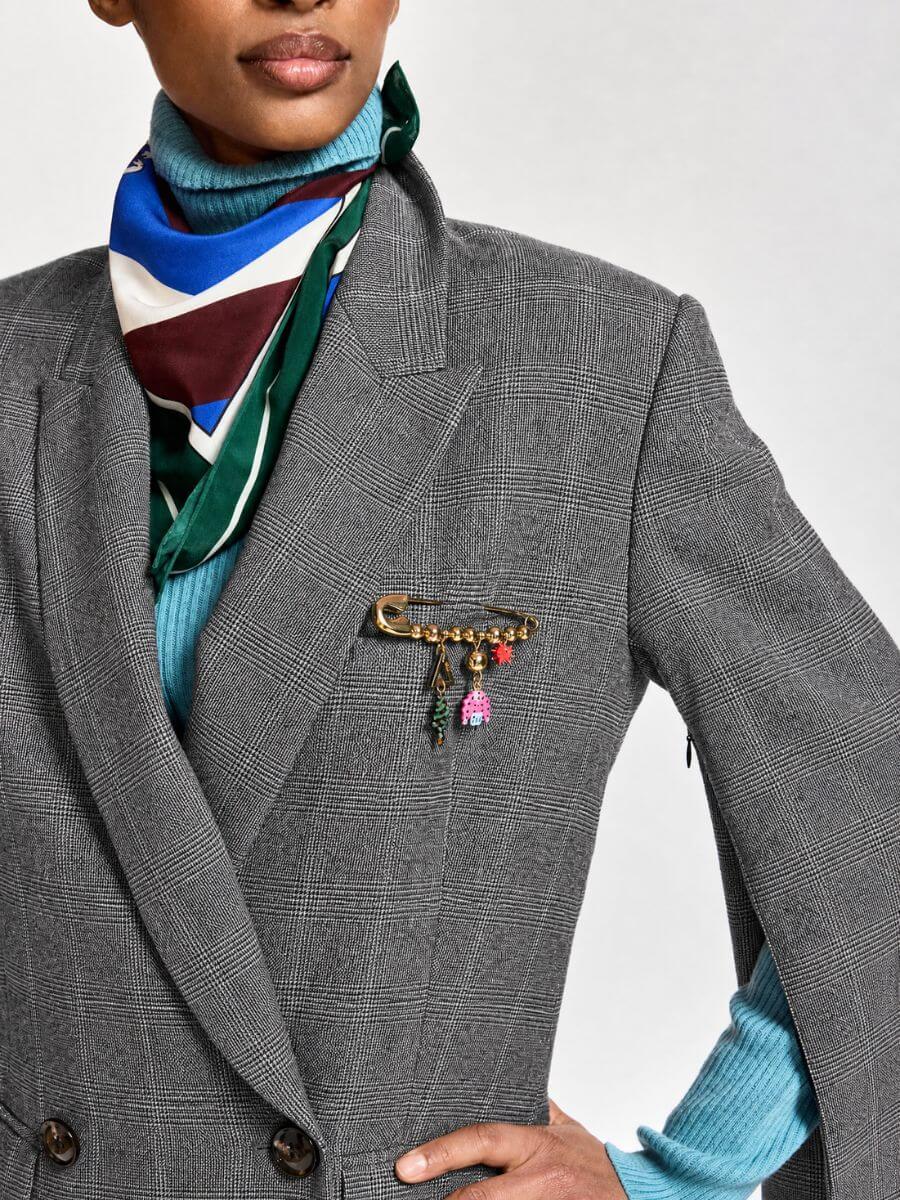 ESSENTIEL ANTWERP Kendra Blazer - Steel Pulse