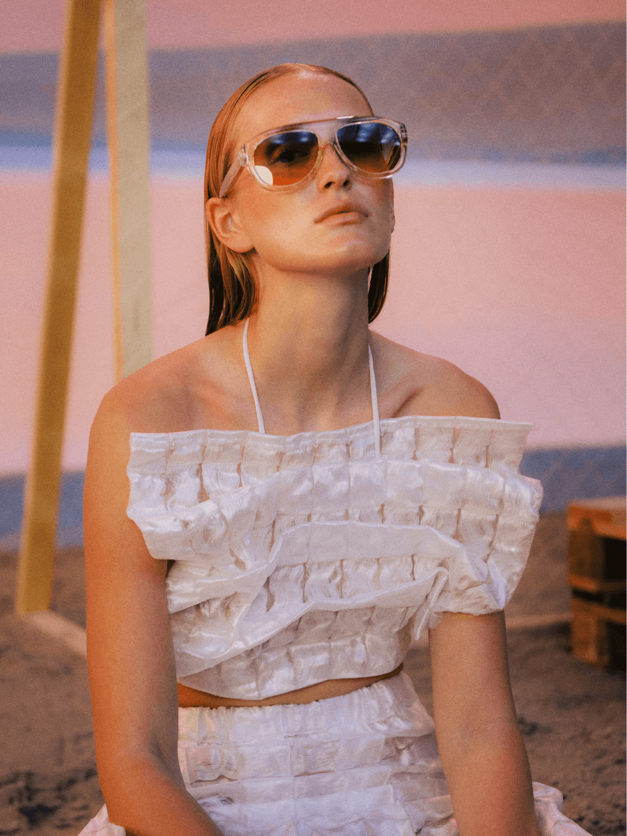 Rio Sunglasses - Ecru Transparent