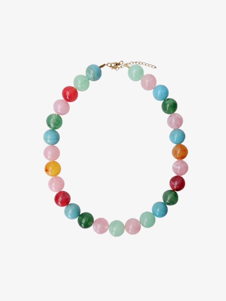 Black Colour - Milova Necklace - Spring Multi