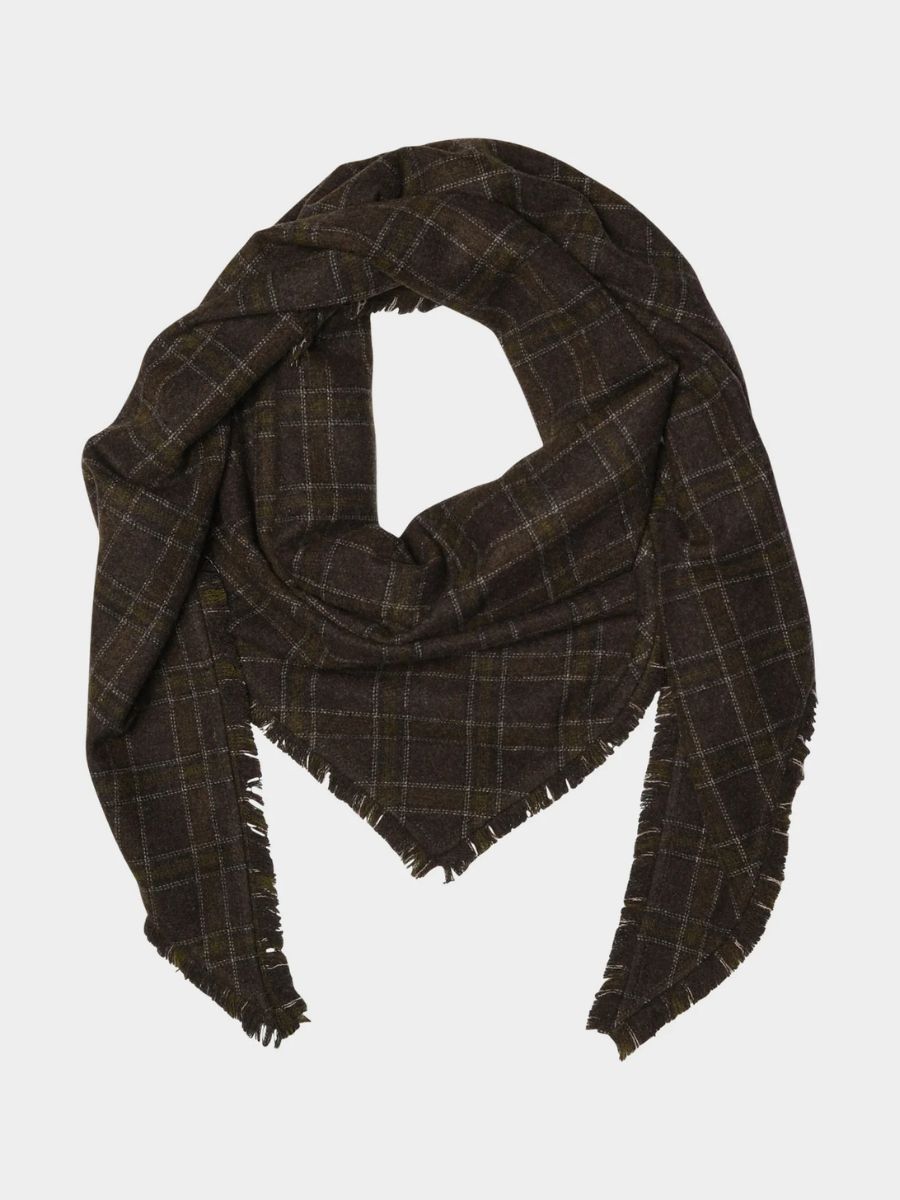 Zia Flanello Scarf - Brown Check