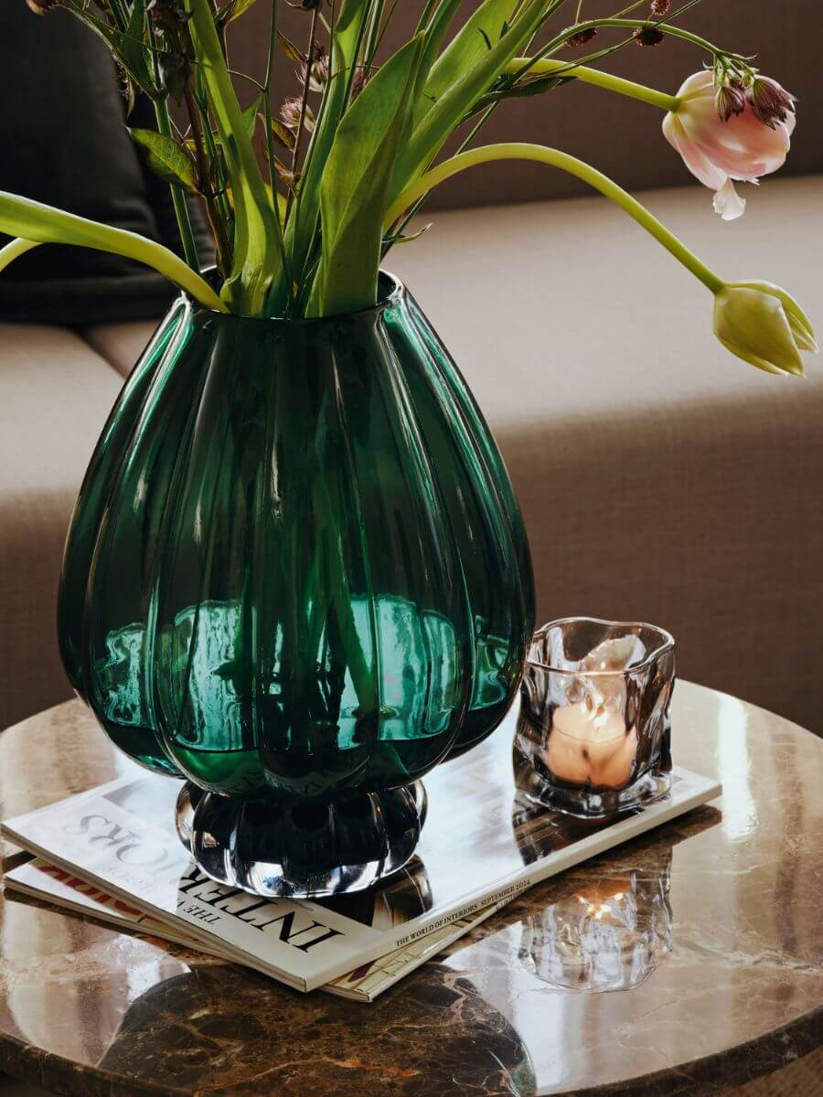 Broste Copenhagen - Malou Vase - Dark Green