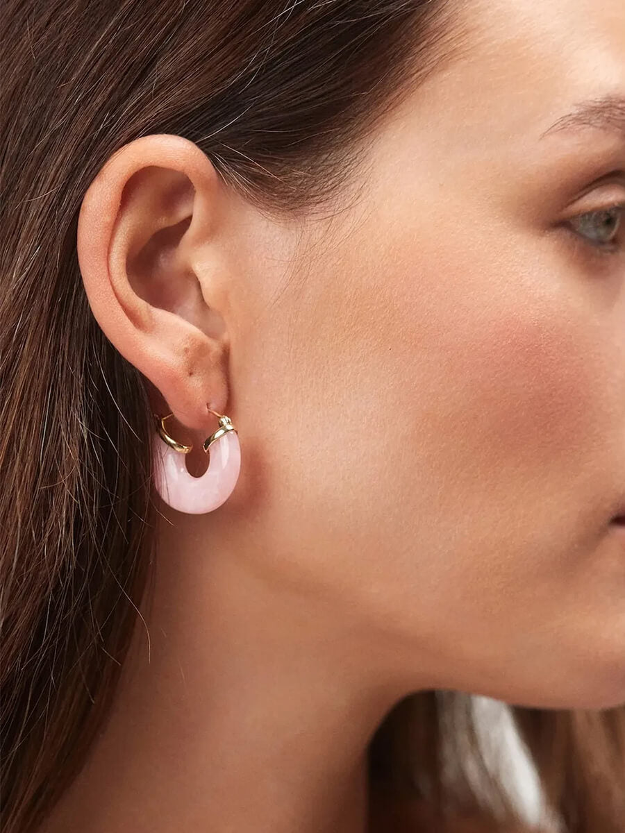 ANNI LU
Big Swell Hoops - Rose Blush