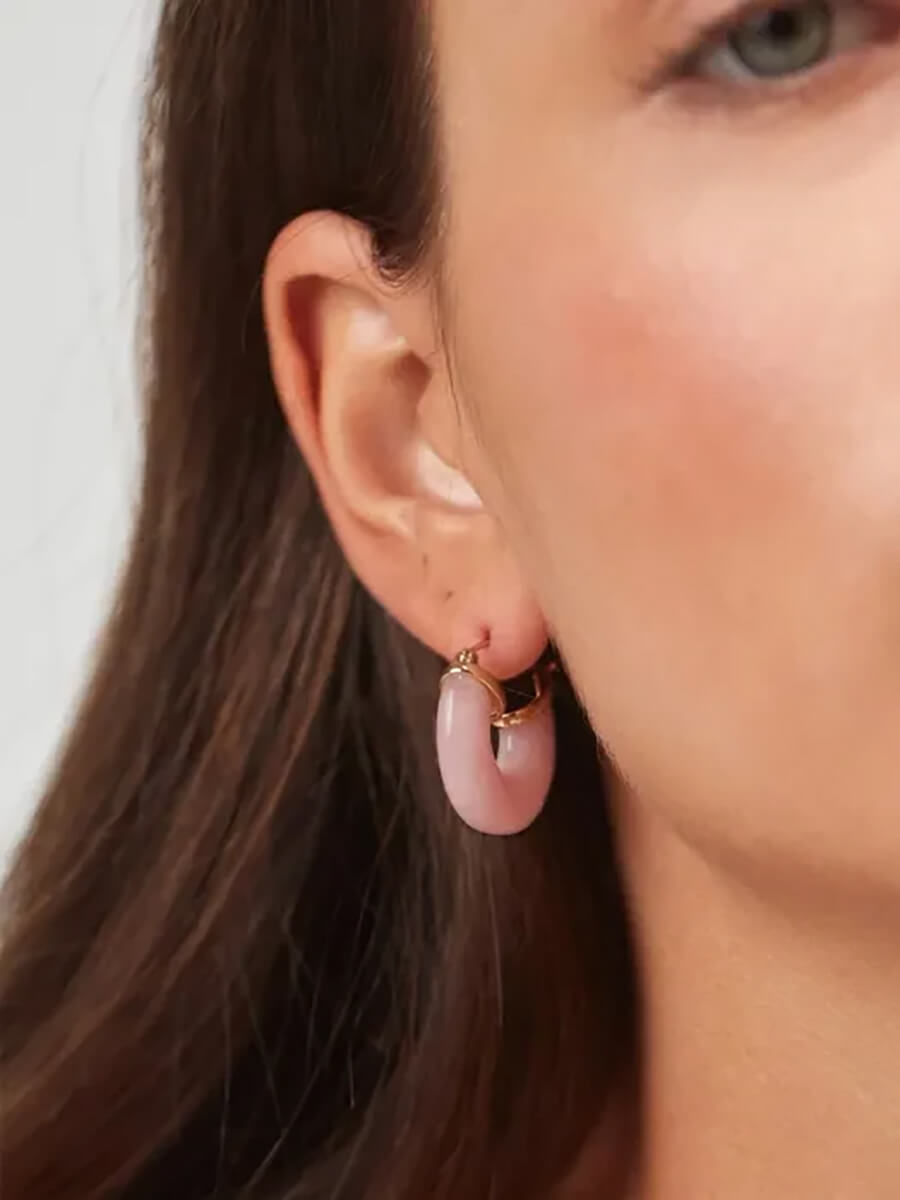 ANNI LU
Big Swell Hoops - Rose Blush
