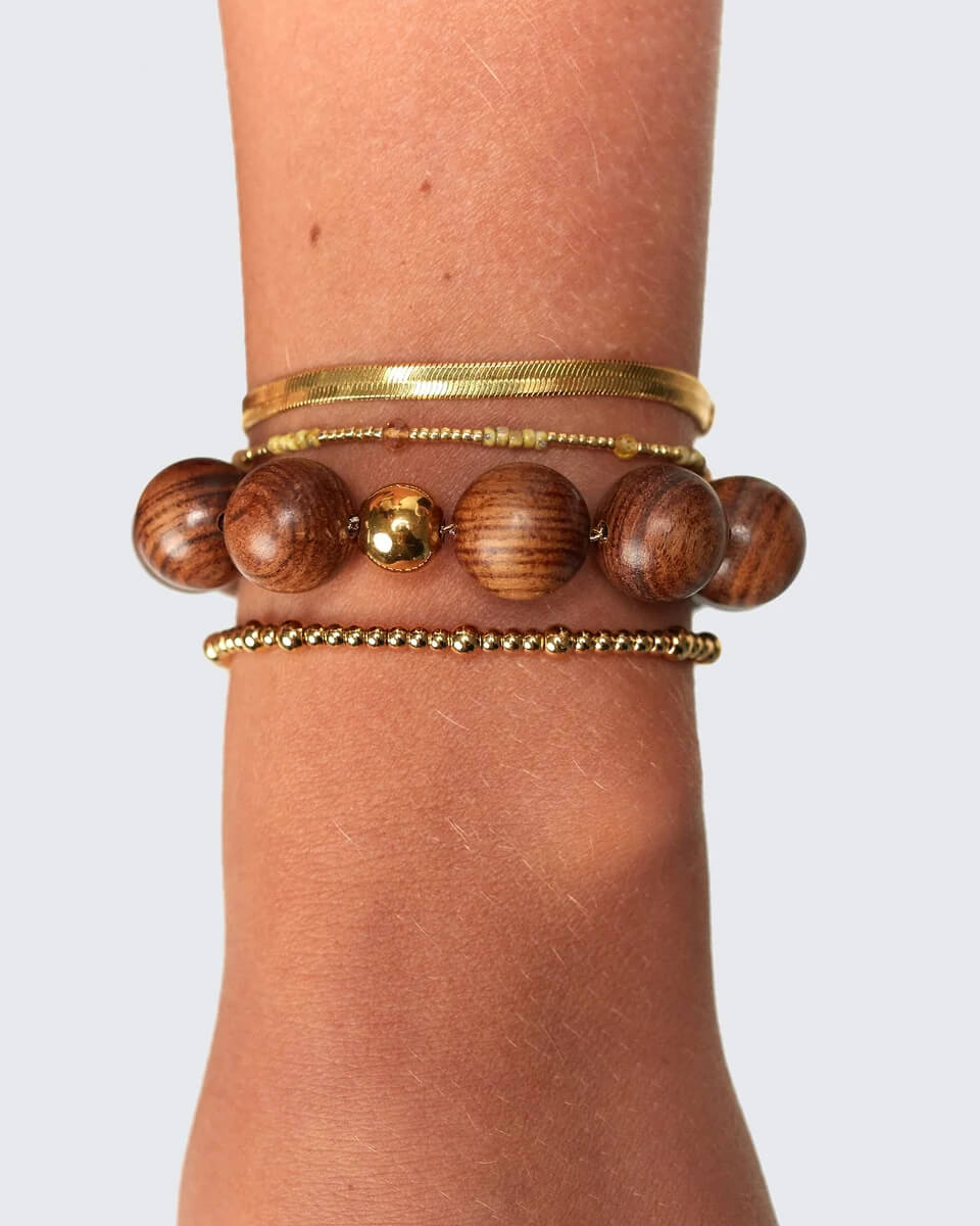 ANNI LU
Woody Bracelet - Hot Chocolate