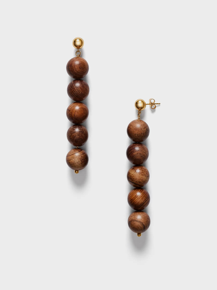 ANNI LU
Woody Earrings - Hot Chocolate