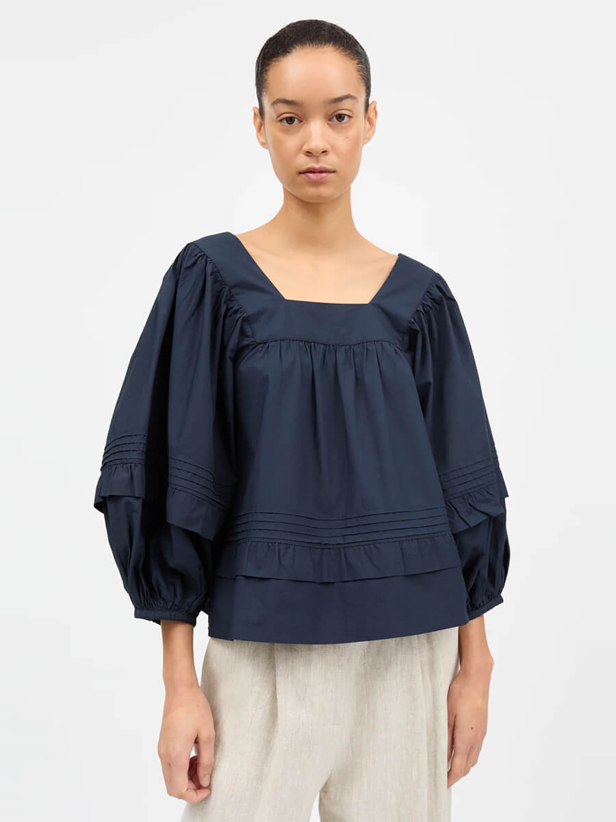 Skall Alice Blouse - Navy