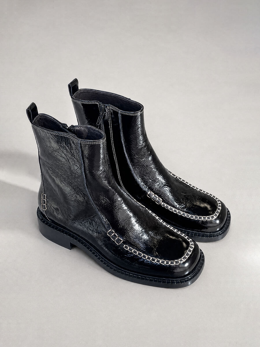 Billi Bi - Ankle Boots B1183 - Black Naplack