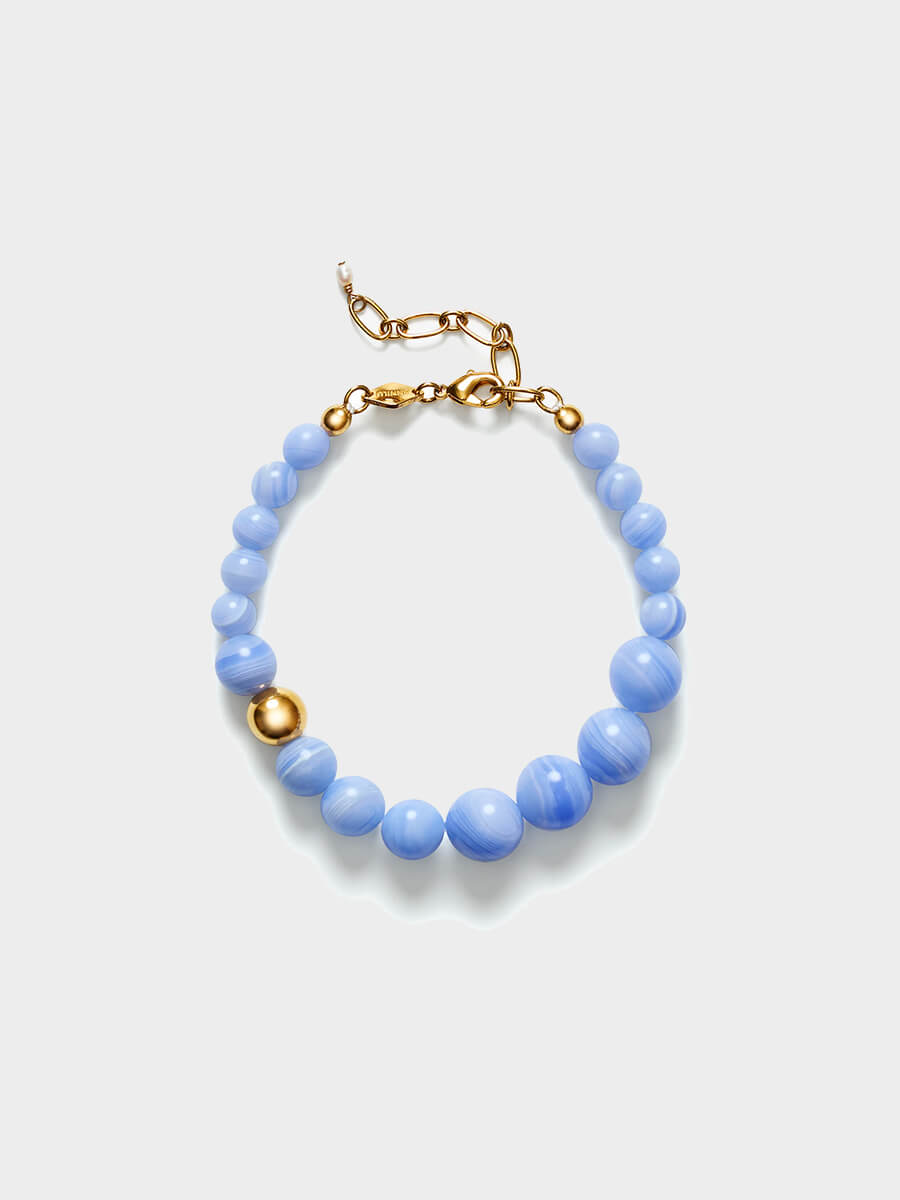 Anni Lu Anni Lu Float Bracelet - Blue Lace Agate