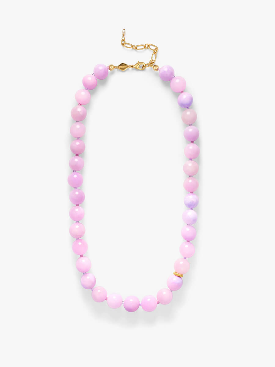 Anni Liu - Ball Necklace - Lilac