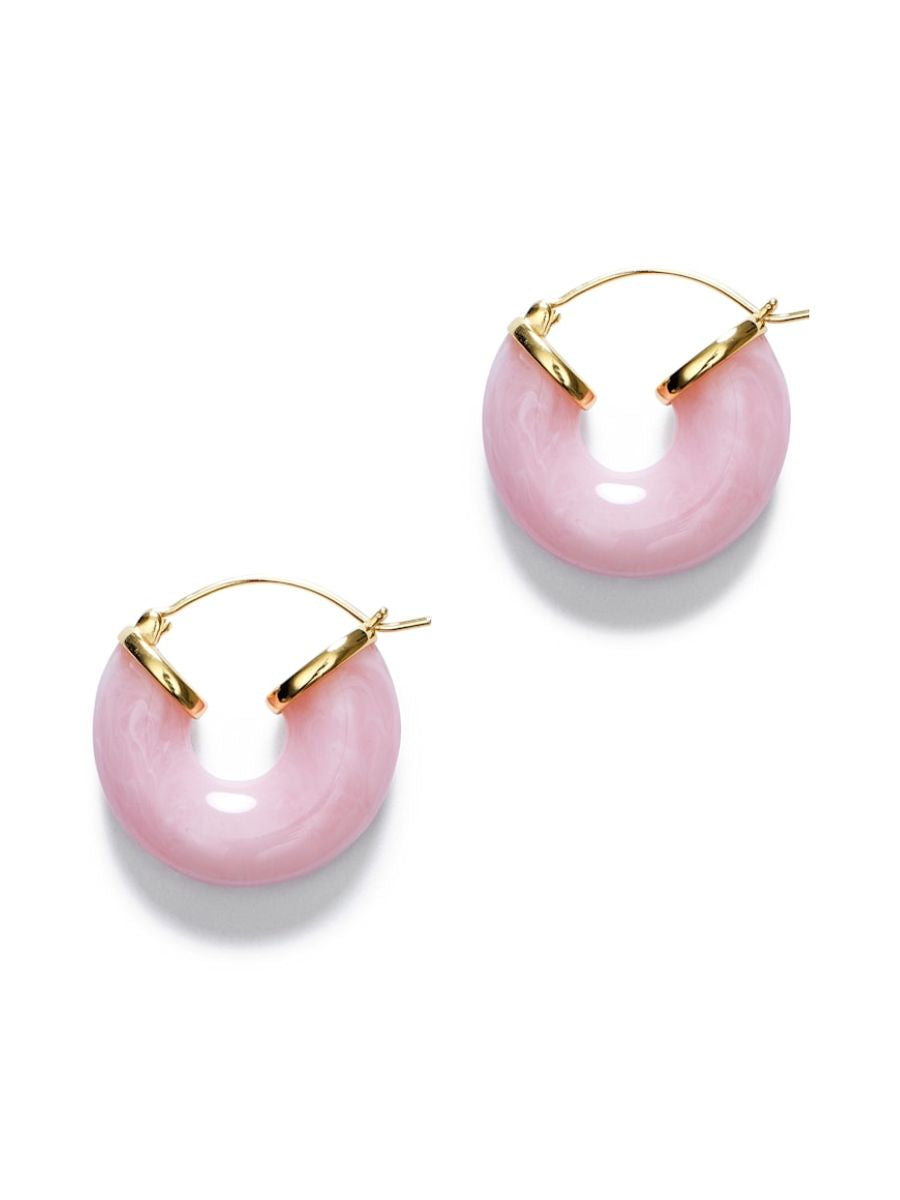 Anni Lu - Big Swell Hoops - Rose Blush