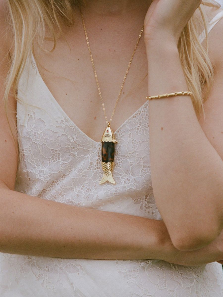 Anni Lu - Fishy Bracelet and Big Catch Necklace