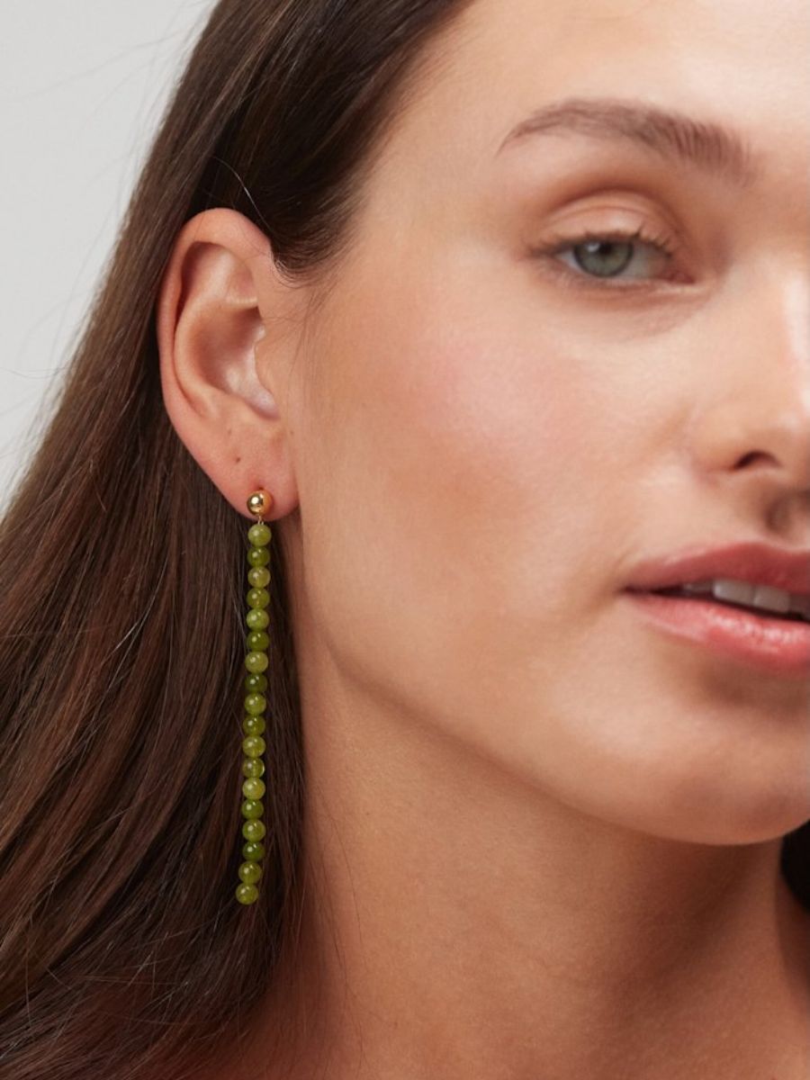 Anni Lu - Grasshopper Earrings - Avocado Oil