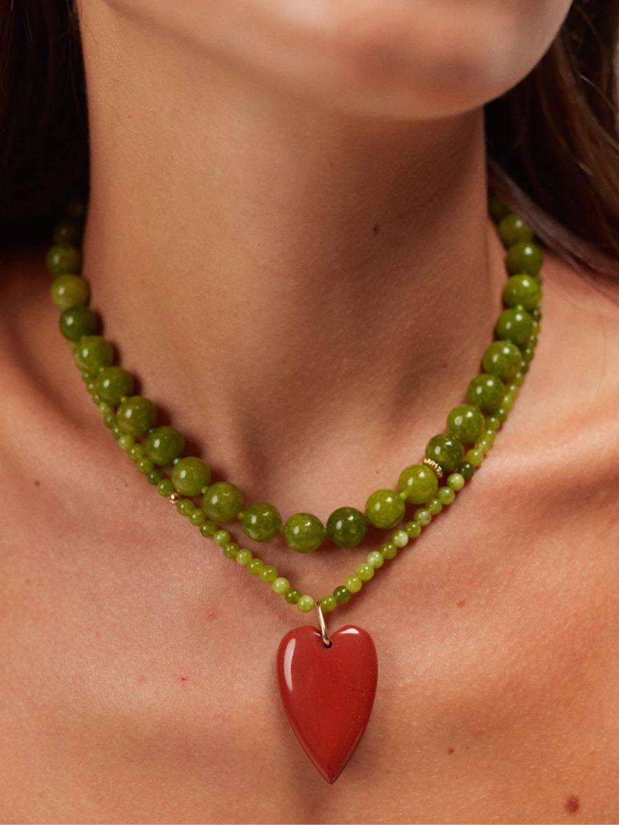 Anni Lu - Grasshopper Necklace - Avocado Oil