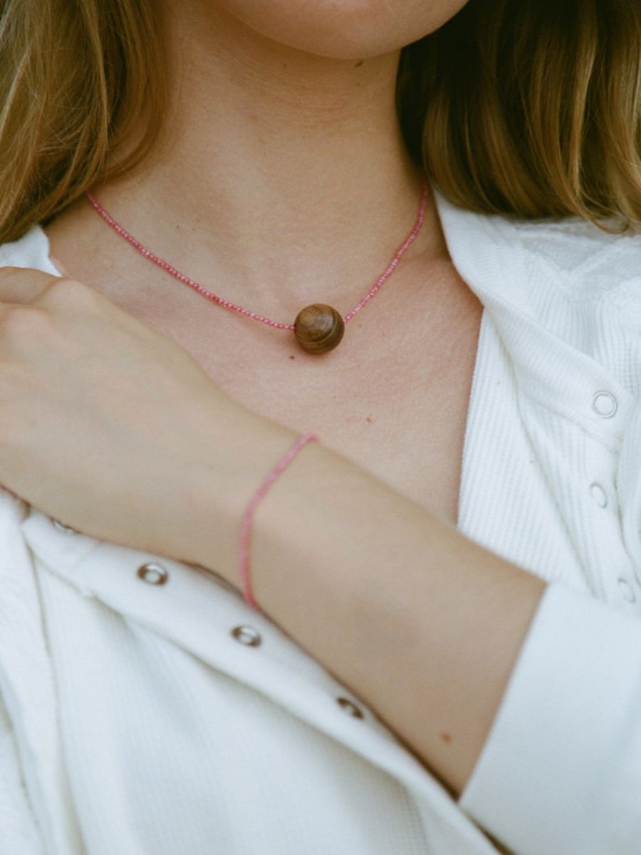 Anni Lu - Pink Mood Necklace - Hibiscus Soda