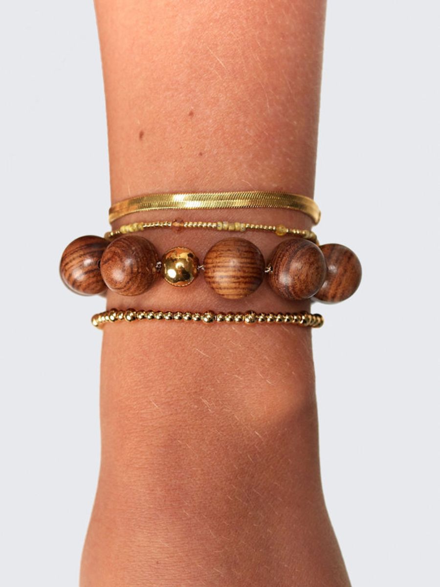 Anni Lu - Woody Bracelet - Hot Chocolate