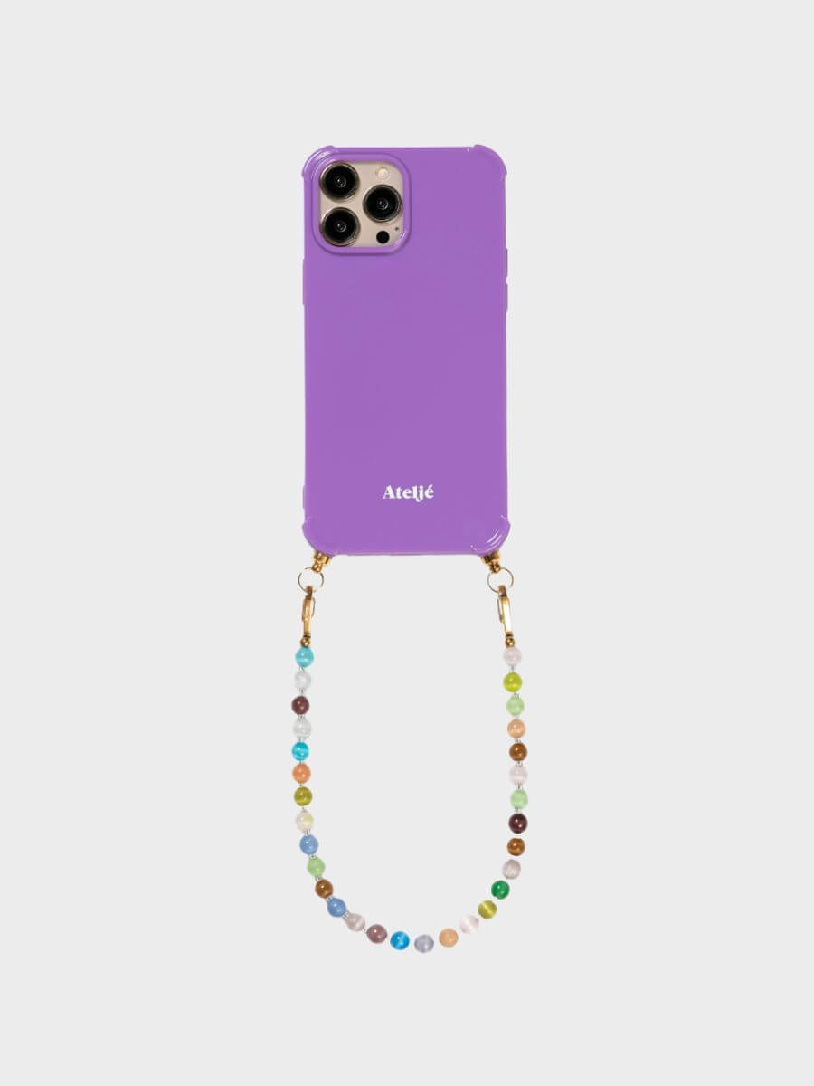 Atelje Multi Short Cord with Phone Case - Violet