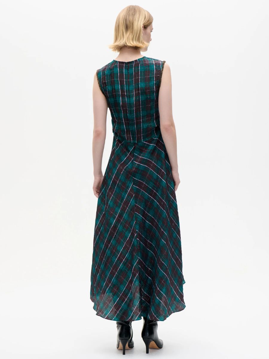 Baum und Pferdgarten - Atina Dress - Brown Green Check