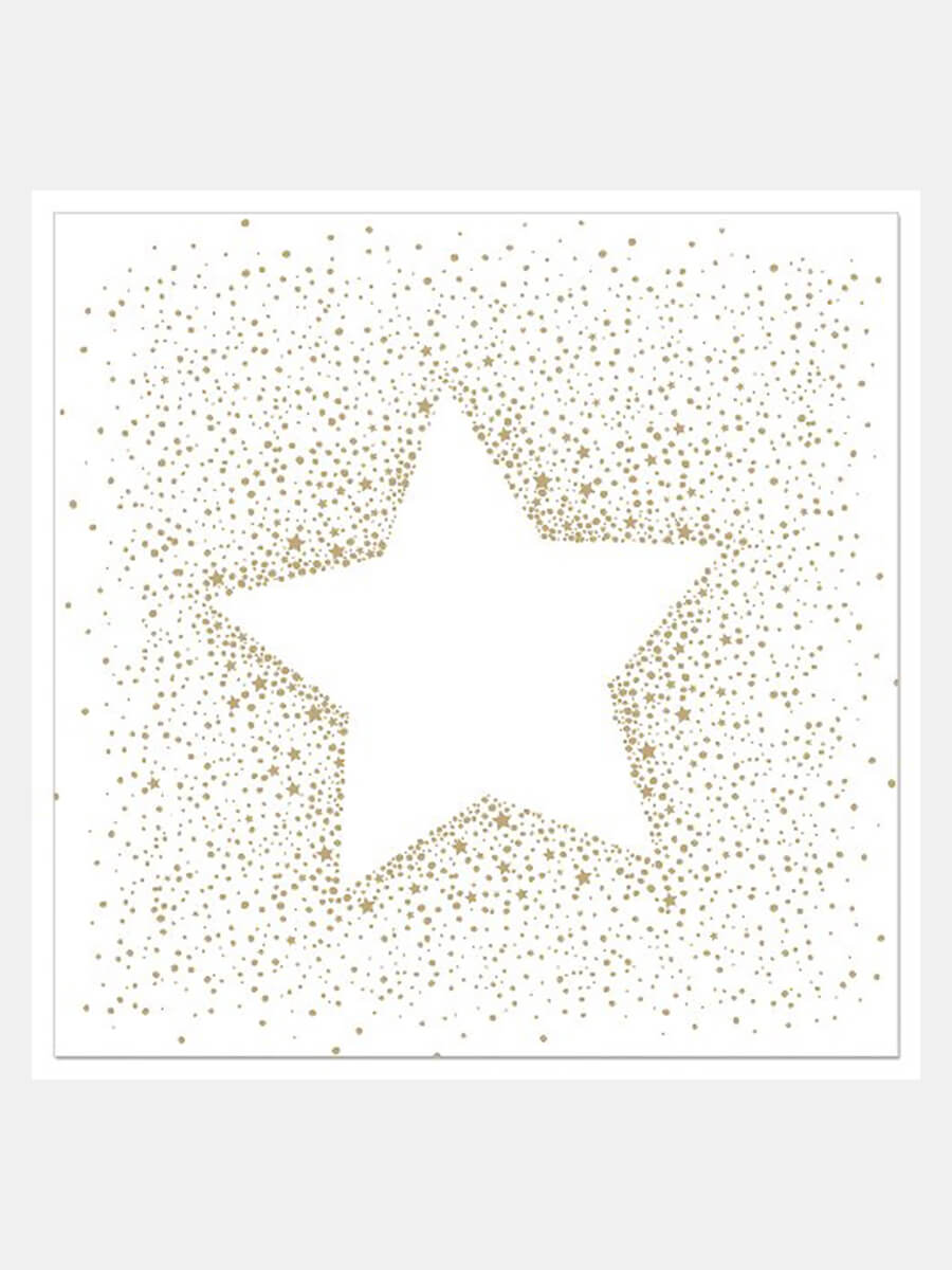 Atrebene White Festive Star Napkins