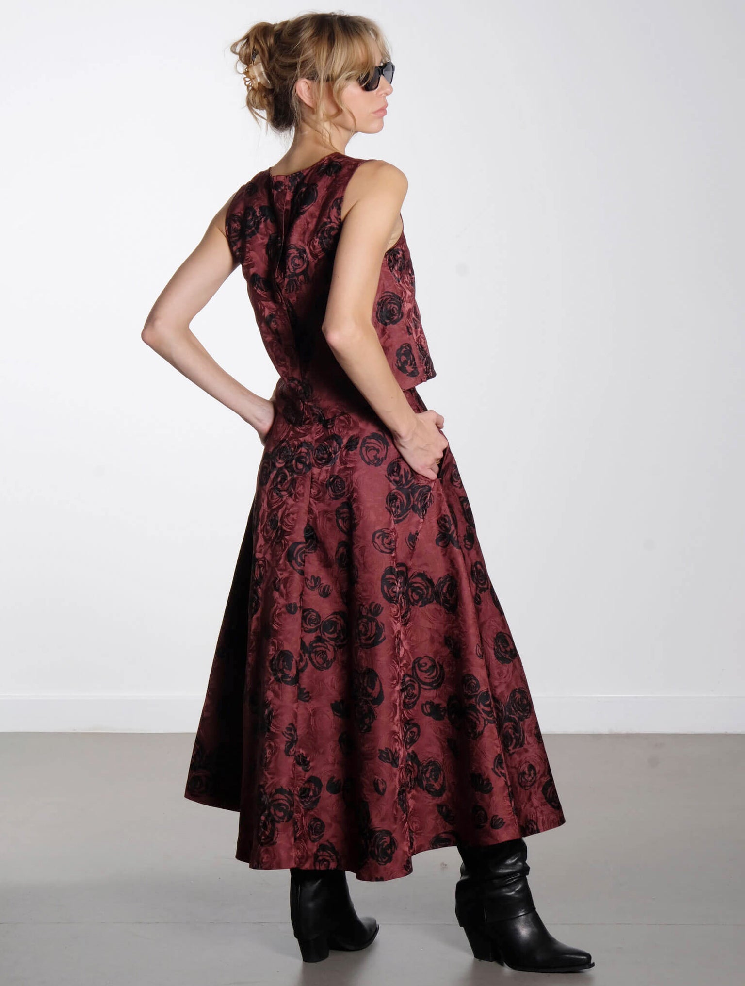 BAUM-UND-PFERDGARTEN--Madine-Top--Saye-Skirt-Bordeaux-Rose