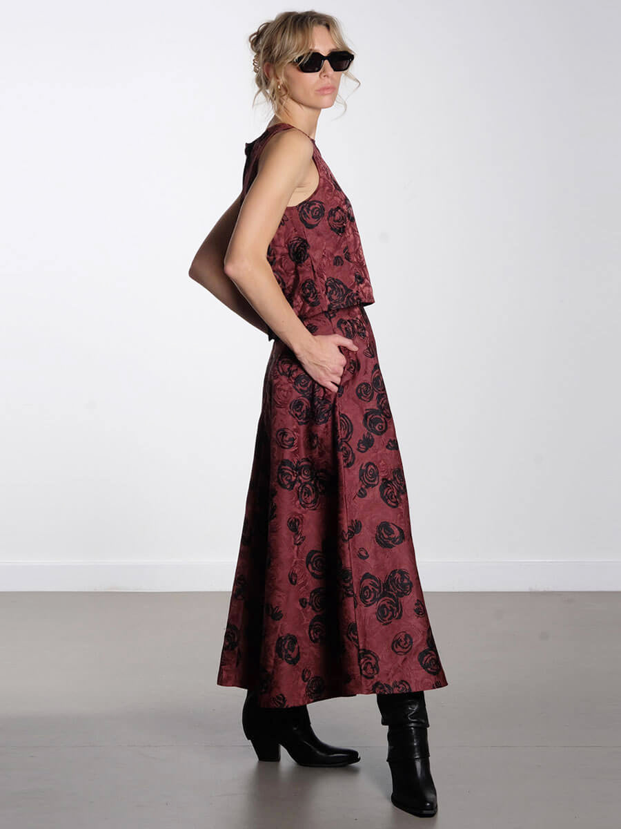 BAUM-UND-PFERDGARTEN--Madine-Top--Saye-Skirt-Bordeaux-Rose