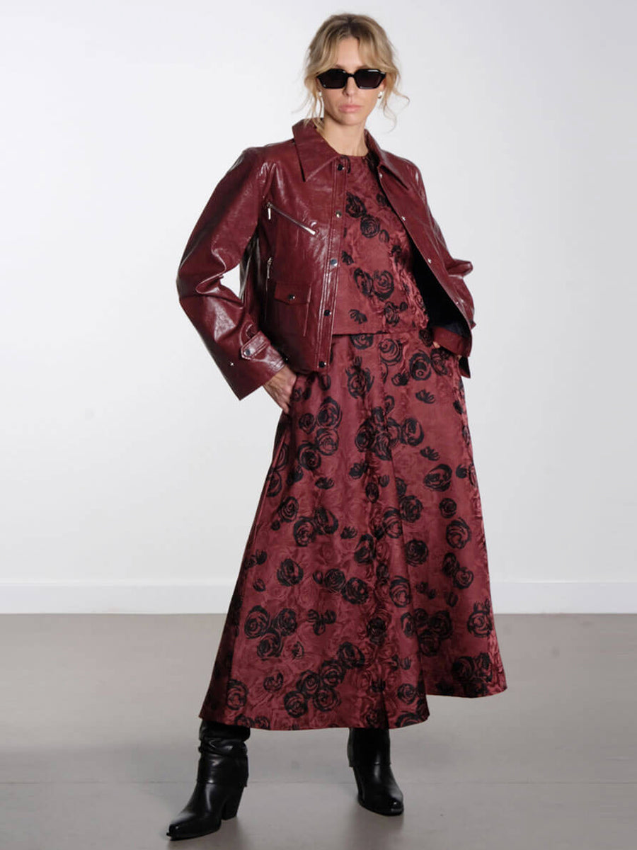 BAUM-UND-PFERDGARTEN--Madine-Top--Saye-Skirt-Bordeaux-Rose