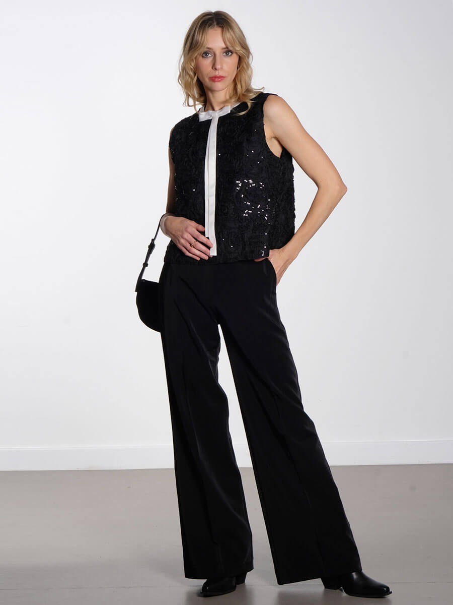 OBJECT
Lisa Velvet Trousers - Black