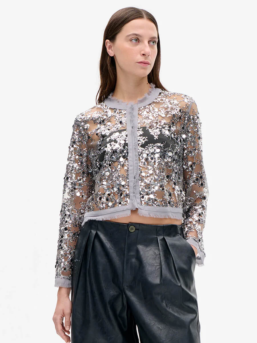 BAUM UND PFERDGARTEN
Bethina Jacket - Grey and Blue