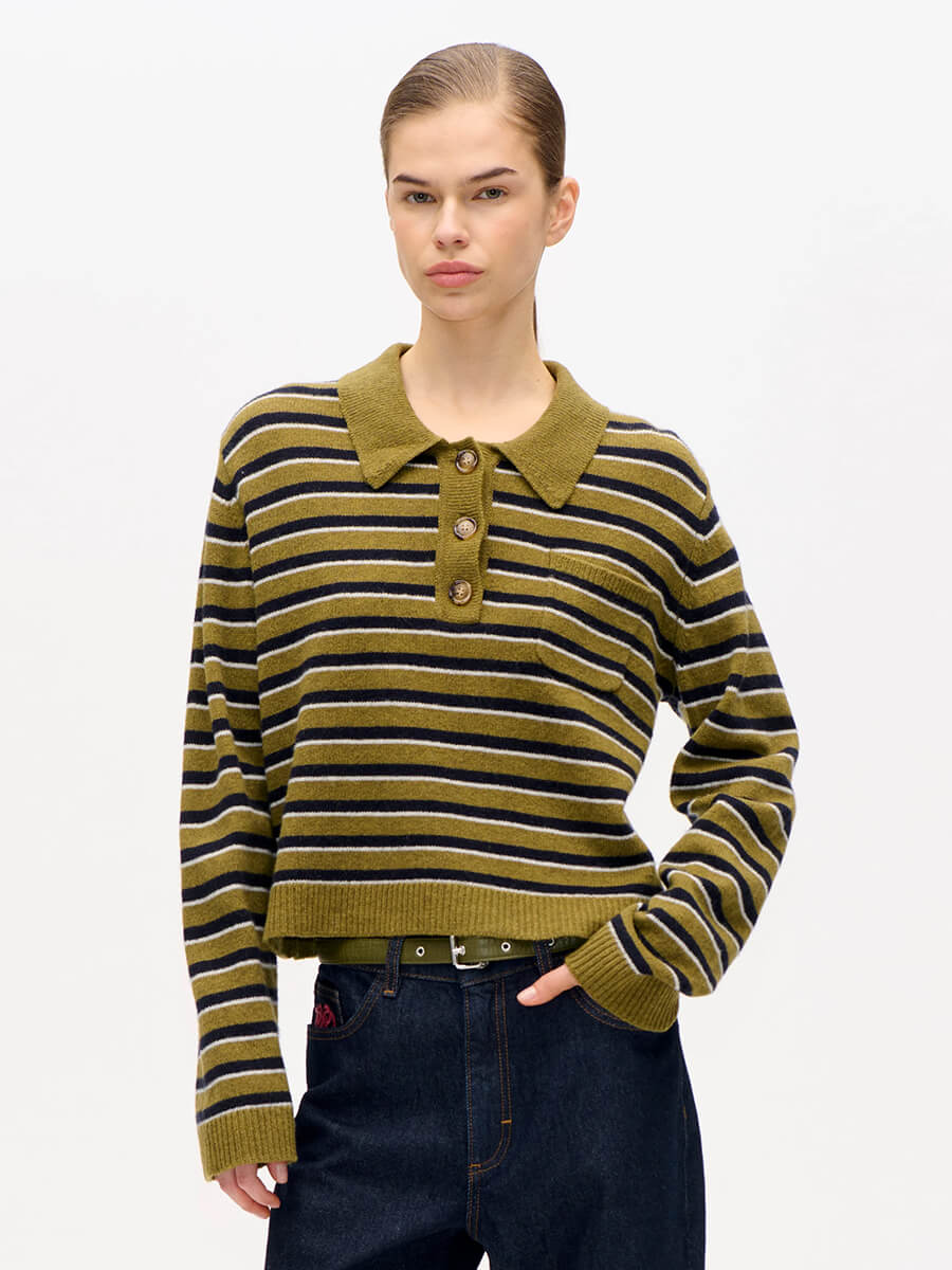 BAUM UND PFERDGARTEN - CORI SWEATER - IVY GREEN