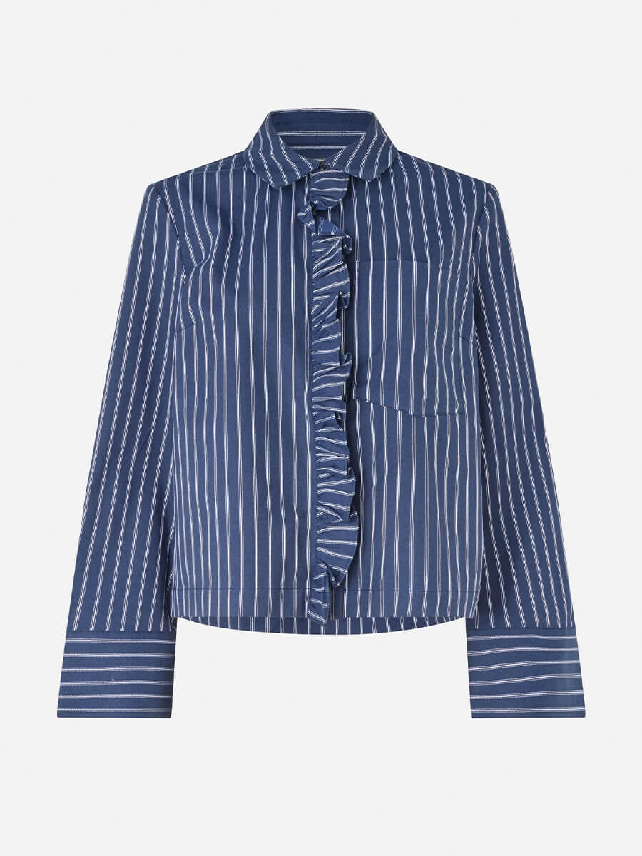 Baum-UndPferdgarten-Milu-Shirt - Navy-Blazer-Stripe