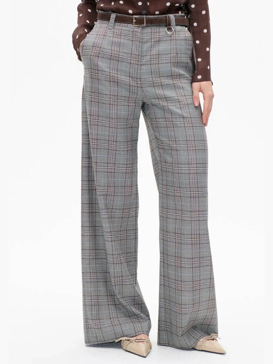 Baum Und Pferdgarten - Nikki Trousers - Grey Mini Check