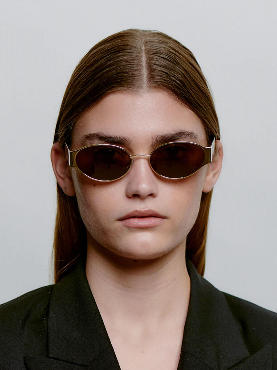 A.Kjærbede Bella Sunglasses - Gold Demi Tortoise