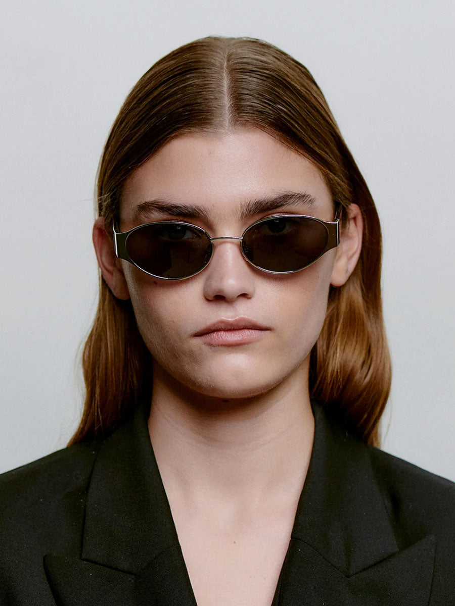 A.Kjærbede Bella Sunglasses - Silver Black