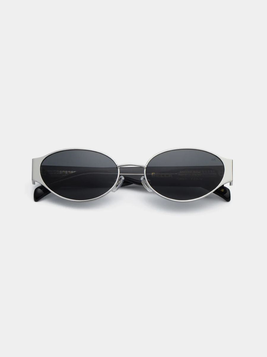 Bella Sunglasses - Silver Black