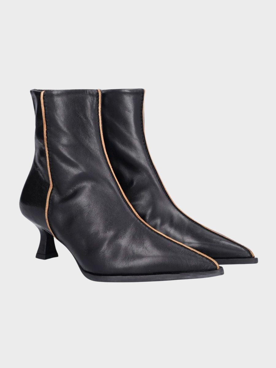 Billi Bi - Kitten Ankle Boots - Black Redwood