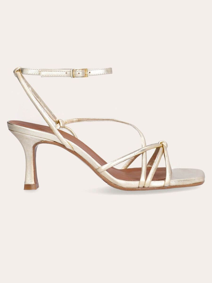 Billi Bi - Strappy Heel - Gold Nappa