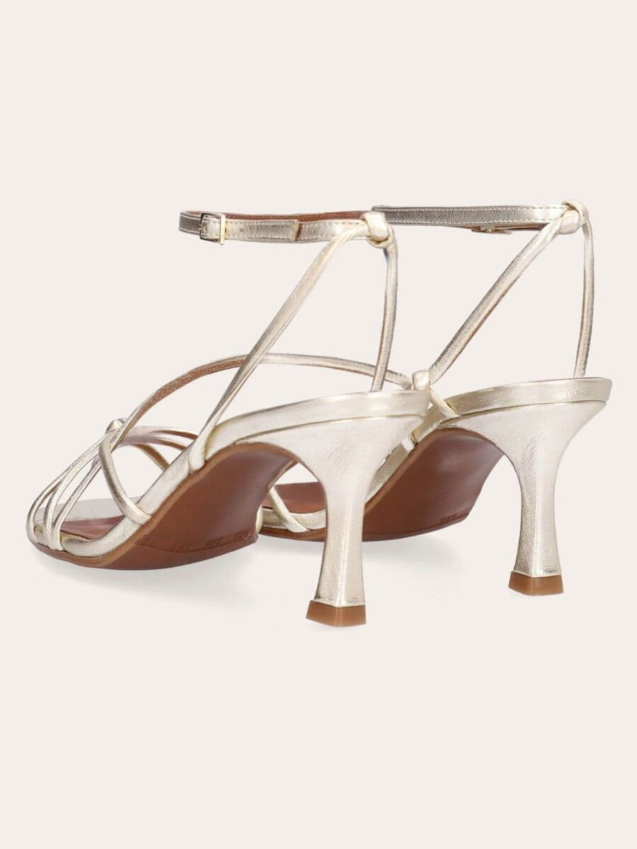 Billi Bi - Strappy Heel - Gold Nappa