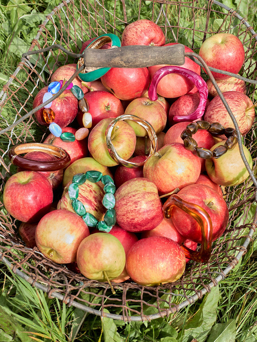 Black Colour Lyon Bracelet - Green