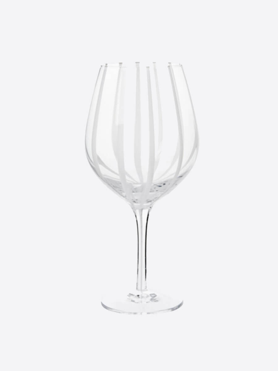 Broste Copenhagen Stripe Red Wine Glass