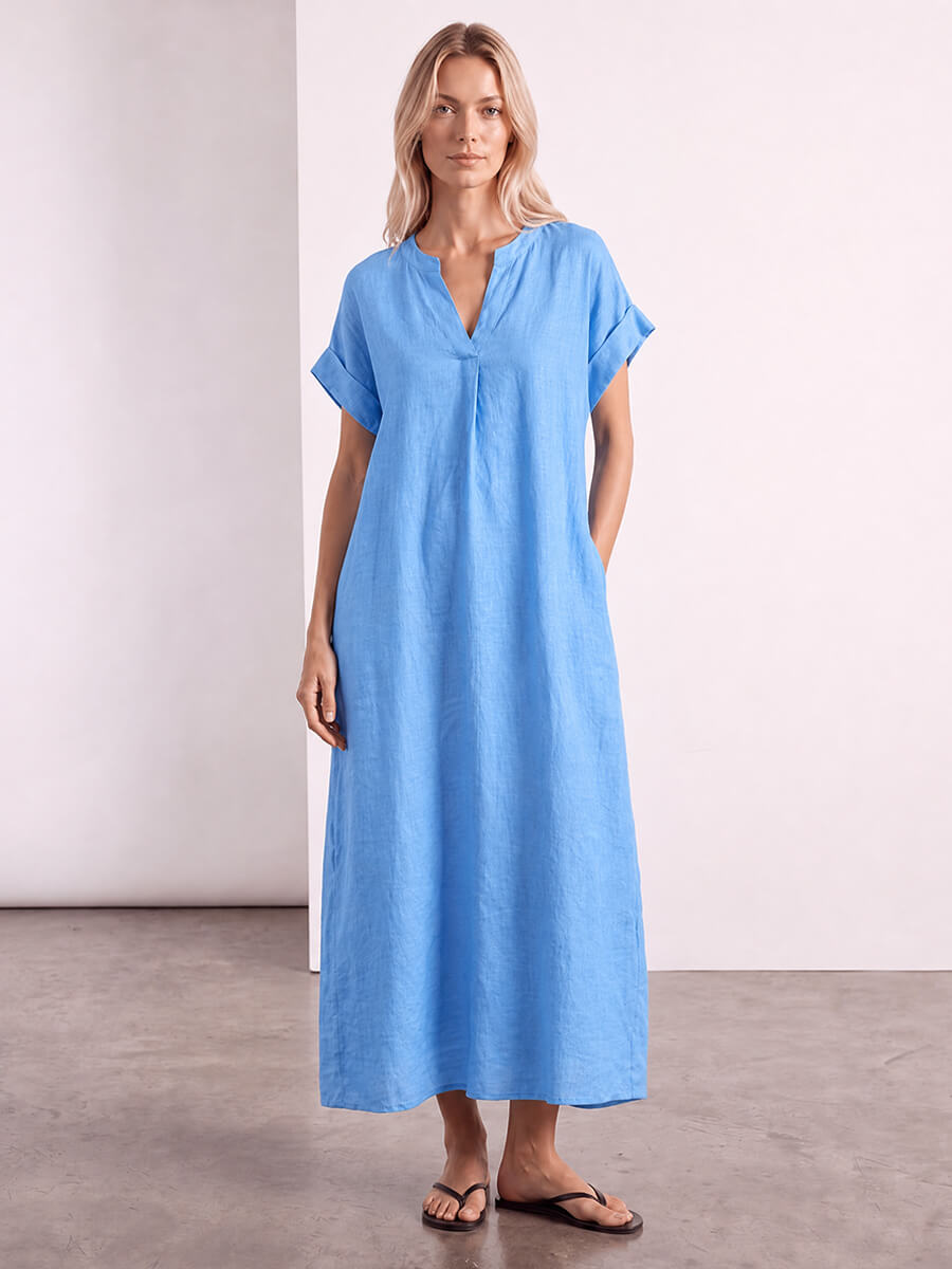 CABANA LIVING
Erantis Kaftan Dress - Azzurro