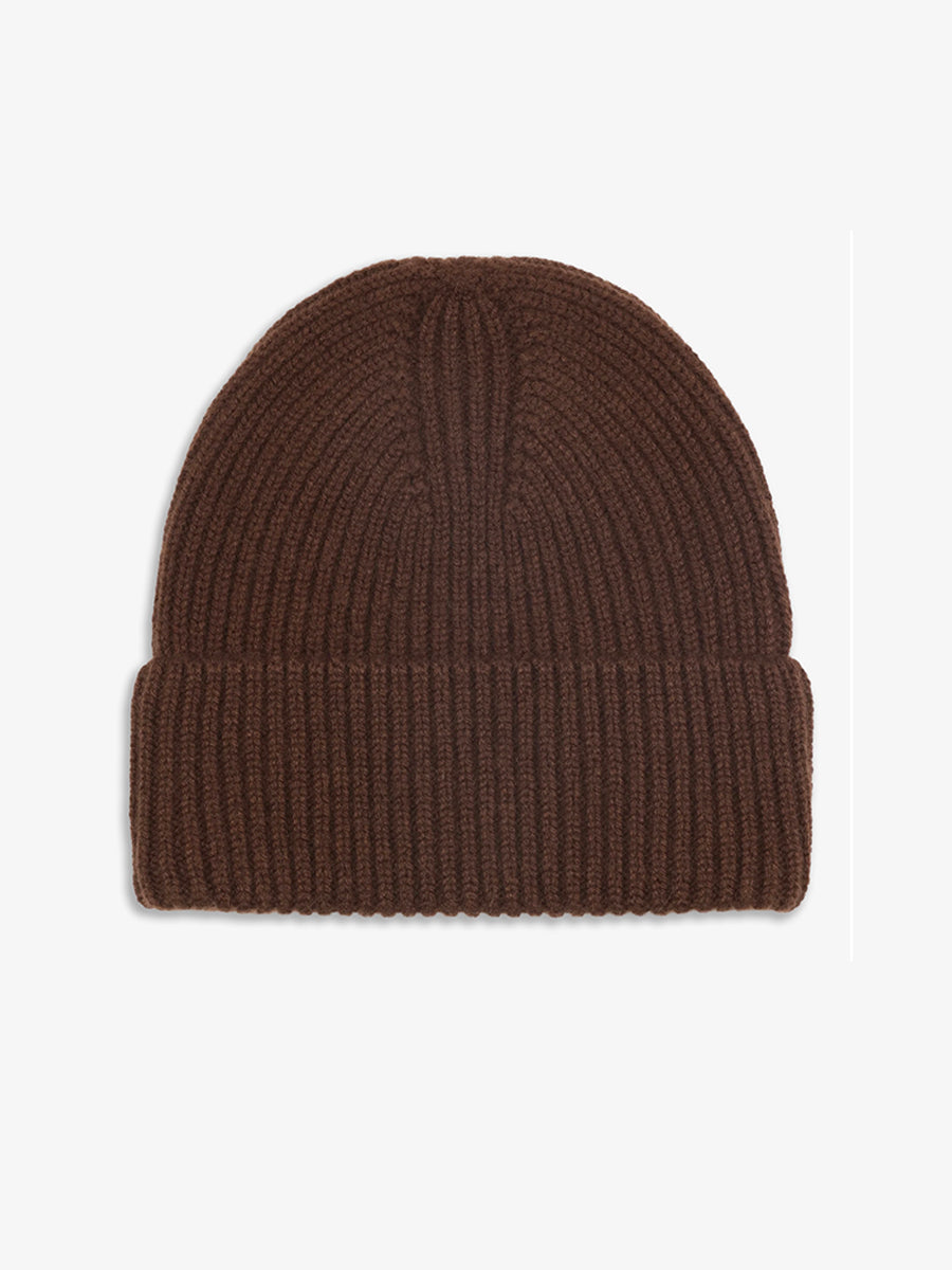 Cashmere Beanie - Brown