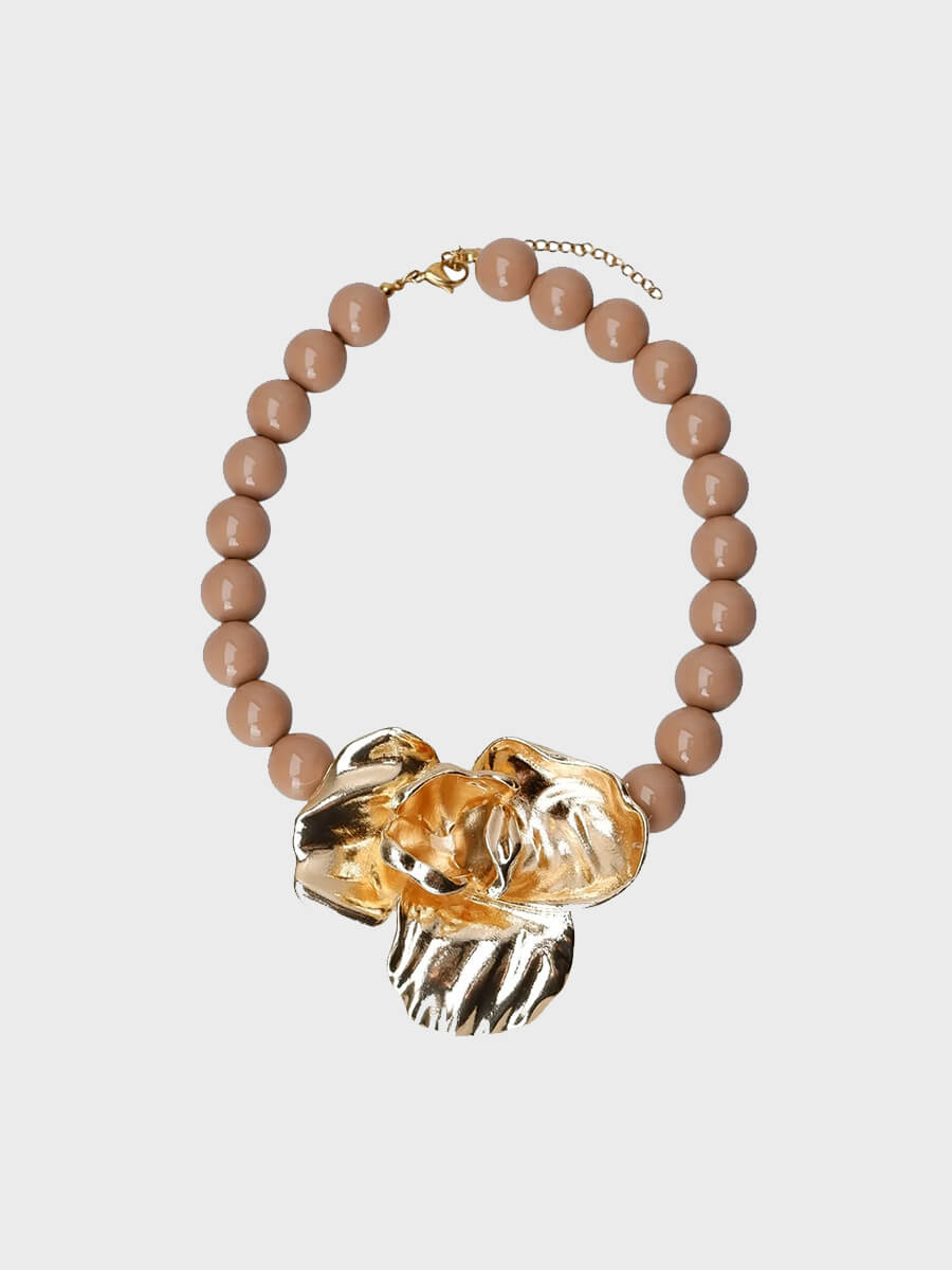 BLACK COLOUR
Castelli Necklace - Latte/Gold