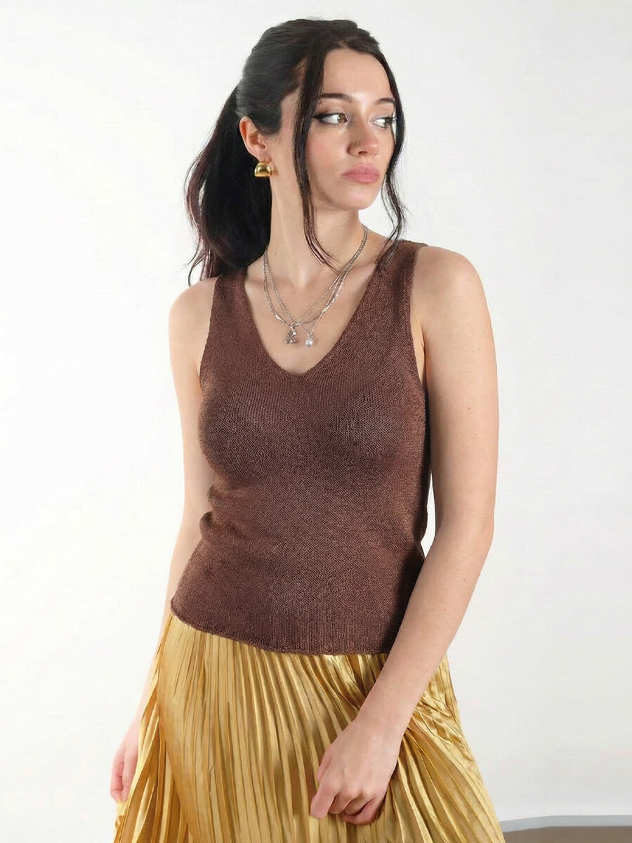 NUMPH Ceria Vest - Chicory Coffee 