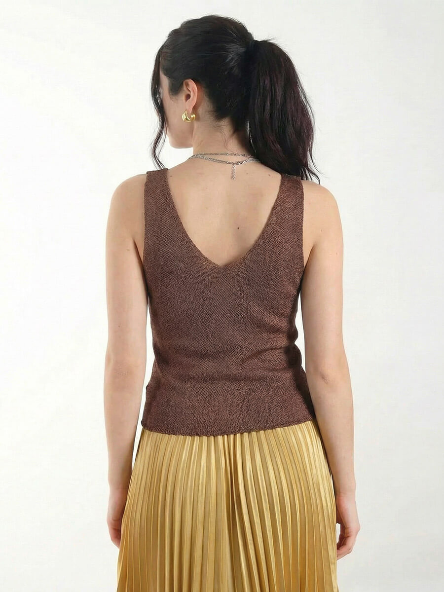 NUMPH Ceria Vest - Chicory Coffee 