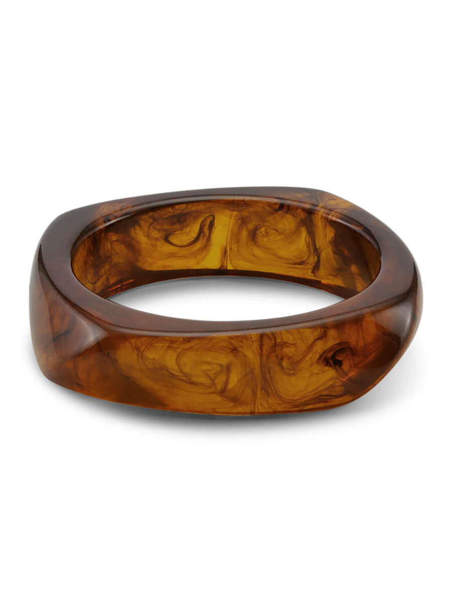 SUI AVA Chunky Bangle - Brown