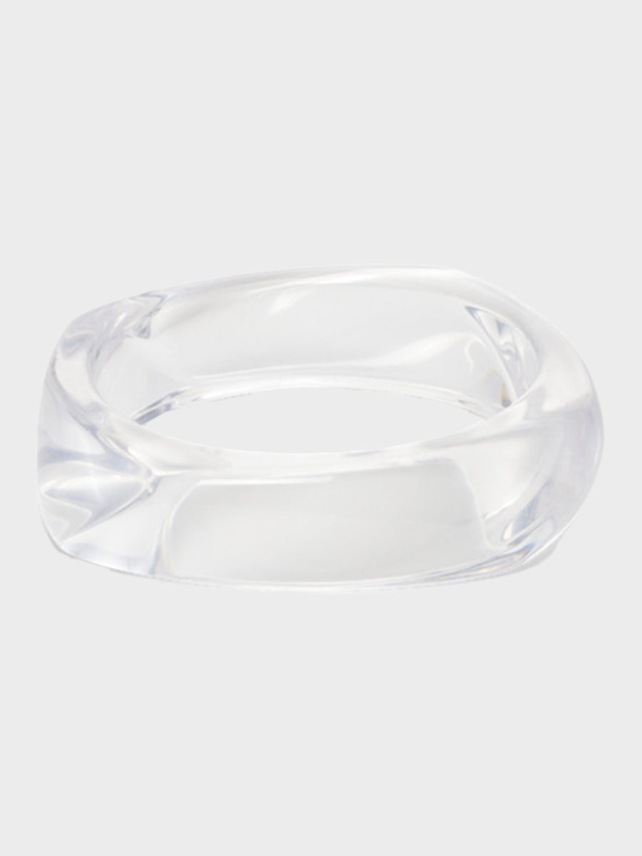 SUI AVA Chunky Bangle - Clear