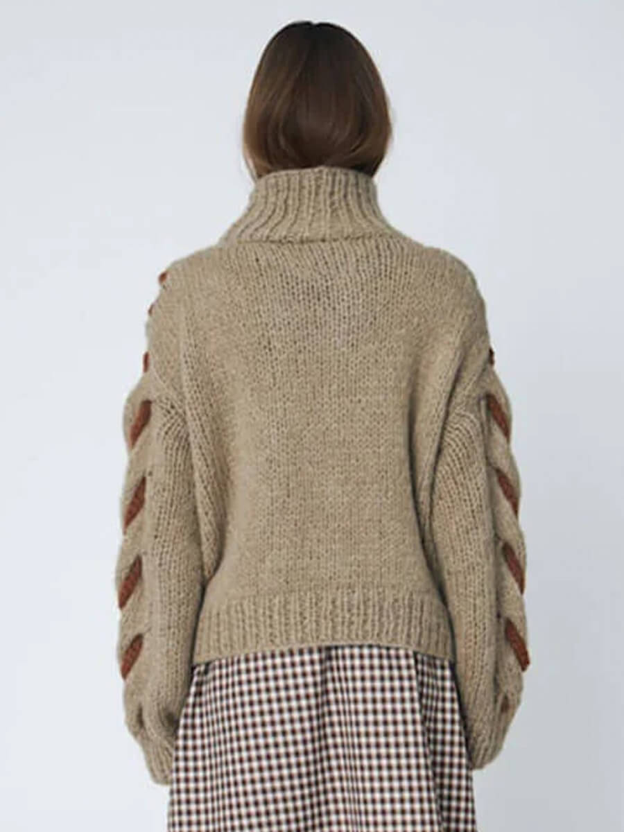 DAWN X DARE - Honey Cable Knit Jumper - Khaki