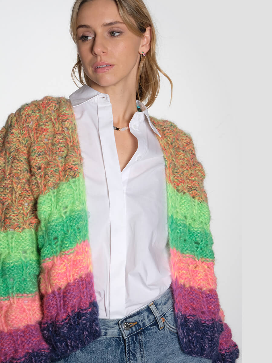 DAWN X DARE
Arena Rainbow Cardigan - Bold