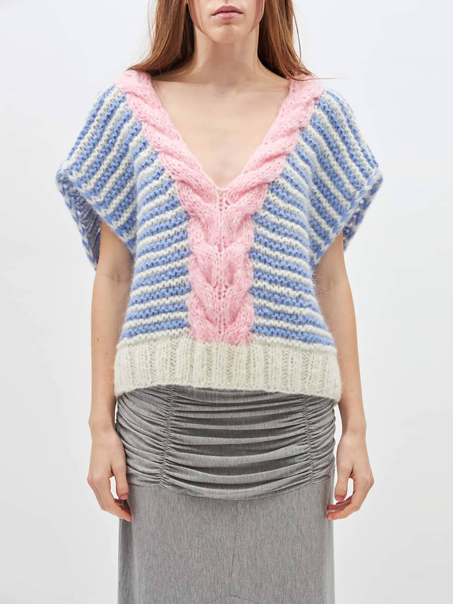 DAWN_X_DARE - Capri Stripe Vest - 642 Indigo
