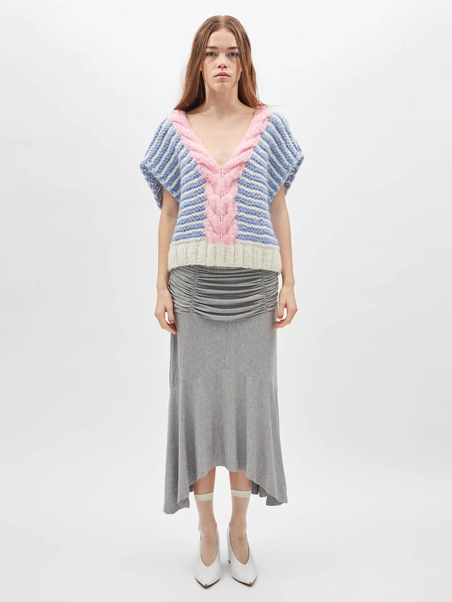 DAWN_X_DARE - Capri Stripe Vest - 642 Indigo 2